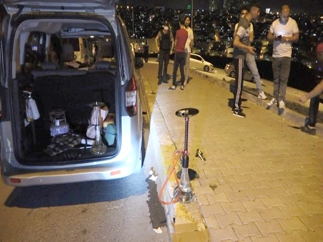 Esenyurt'ta nargile içicilerine Şok Baskın! 38 kişiye para cezası kesildi..