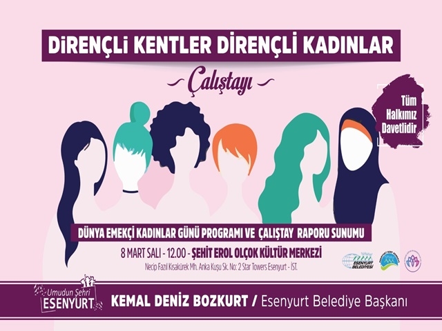 Esenyurt Belediyesi'nden kadın çalıştayı: Eşit kentler mümkün!