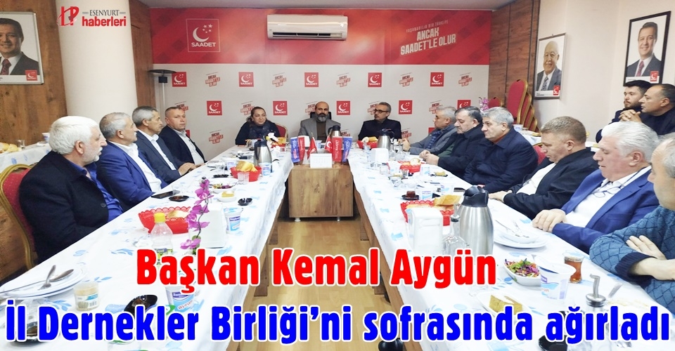 Başkan Aygün, İl Dernekler Birliği’ni sofrasında ağırladı