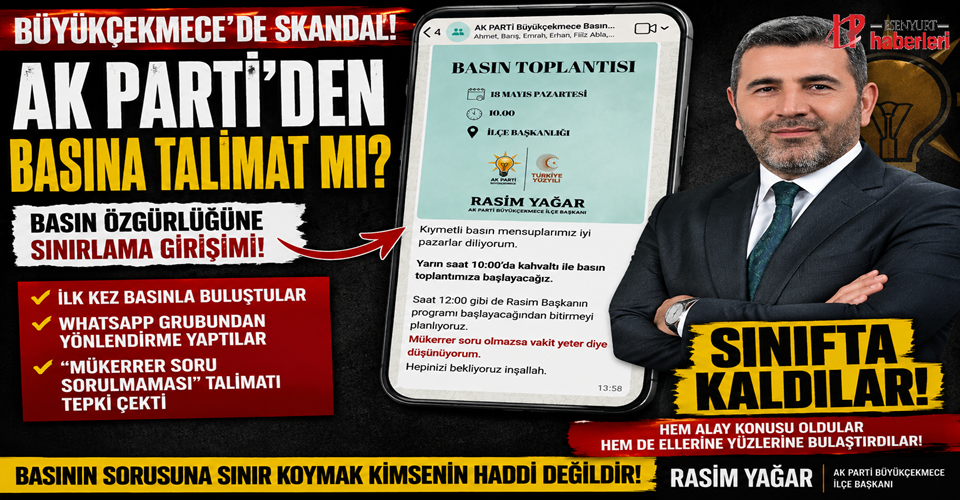 AK Parti Büyükçekmece İlçe Başkanlığı Toplantısında “Mükerrer Soru” Krizi