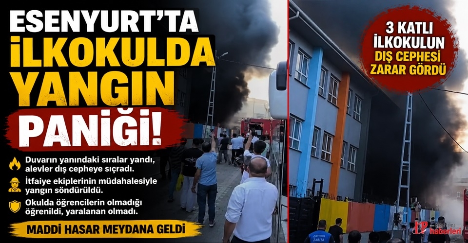Esenyurt’ta İlkokulda Yangın Paniği