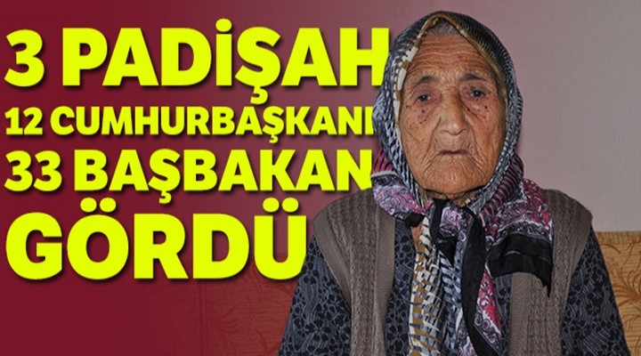 110 yaşındaki Koca Çınar Fatma nine