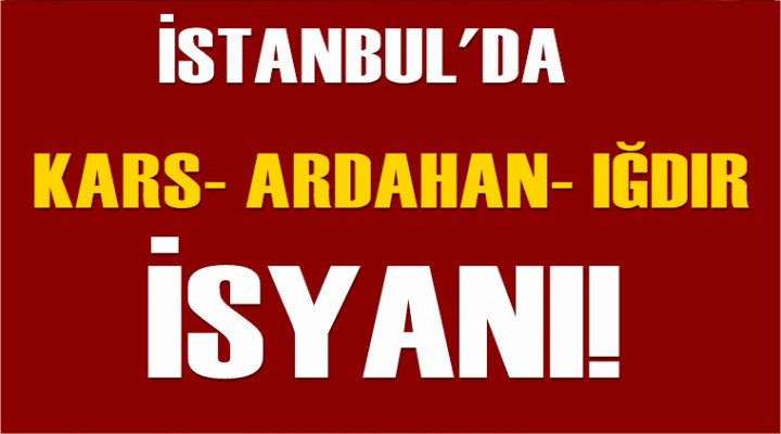İstanbul'da Kars-Ardahan- Iğdır İsyanı