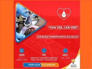 Esenyurt Ak Parti’den Kan Bağışı Kampanyası