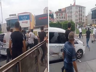 Esenyurt'ta TIR park halindeki araca çarptı, kavga çıktı