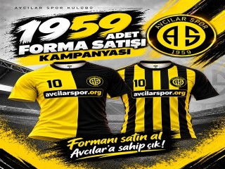 Avcılar Spor’dan Büyük Forma Seferberliği: Hedef 1959 Adet!