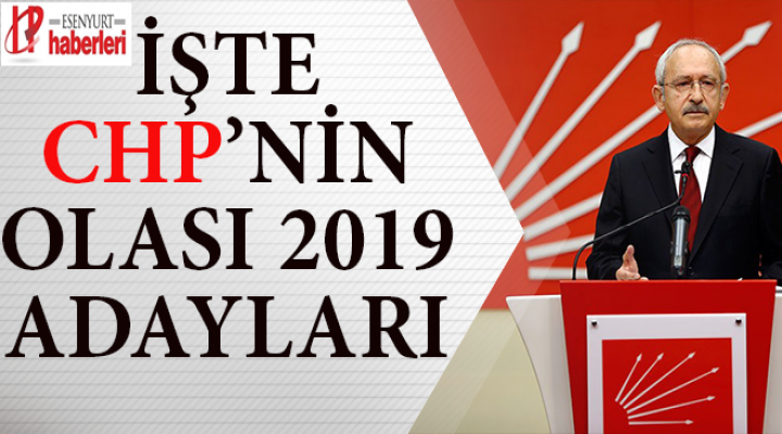 CHP'nin İstanbul ve Ankara için 2019 Adayları
