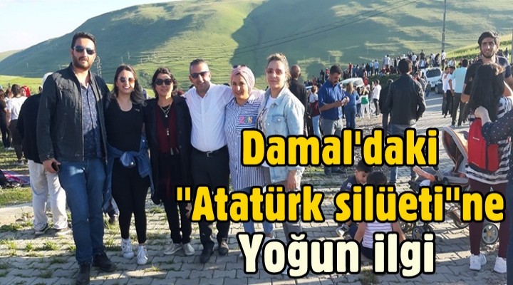 Ardahan Damal'daki 'Atatürk silüeti'ne yoğun ilgi