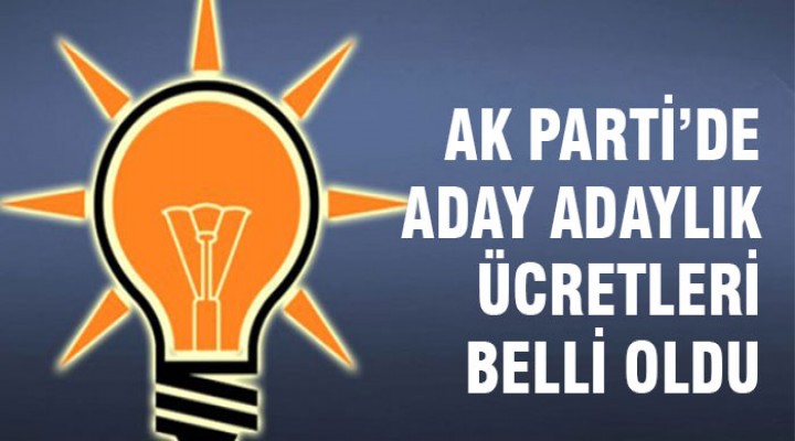 AK Parti'de aday adaylığı başvuru ücretleri belli oldu