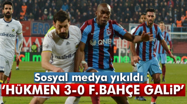 Trabzonspor - Fenerbahçe maçı sosyal medyayı salladı