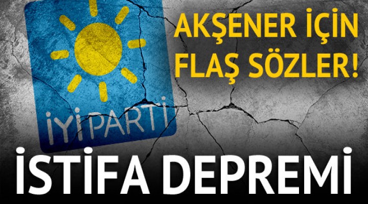 İYİ Parti'de istifa depremi