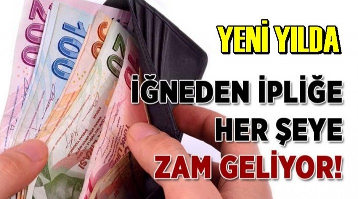 Zam Yağmuru Geliyor!