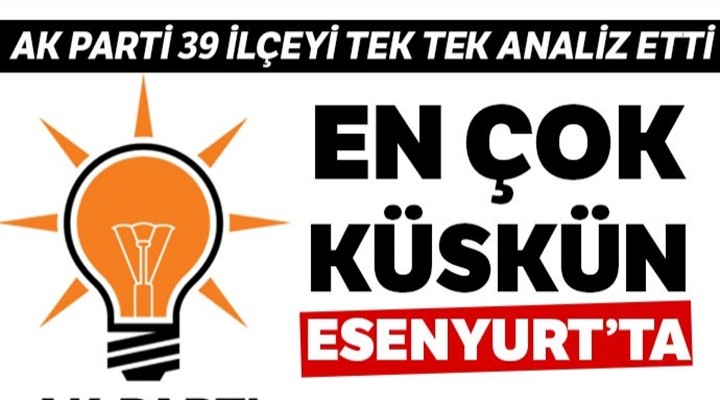 En çok küskün Esenyurt’tan çıktı