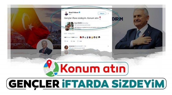 Binali Yıldırım öğrencilerle iftar yaptı