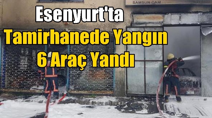 Esenyurt'ta 6 araç yandı