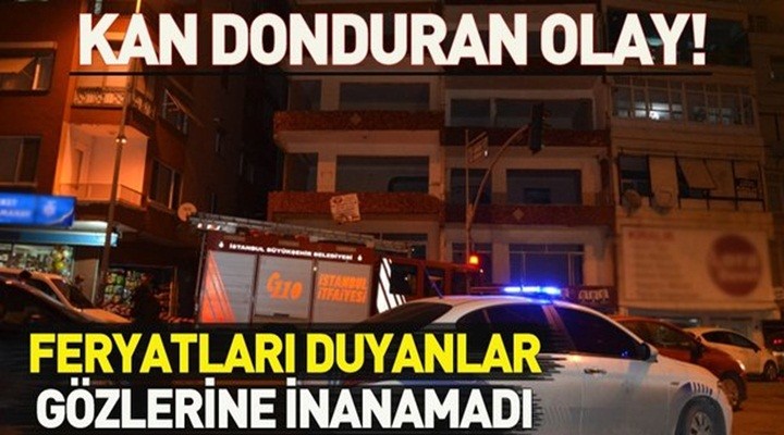 Avcılar'da terk edilmiş binada bir kişi yanarak can verdi