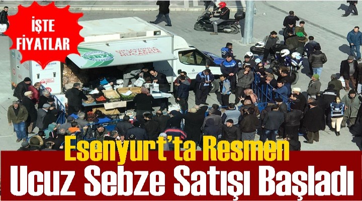 Esenyurt’ta Ucuz Sebze Satışı Başladı