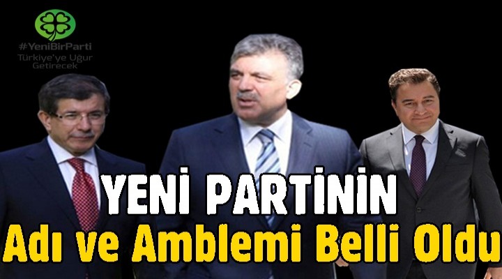 Yeni partinin adı ve amblemi belli oldu iddiası!