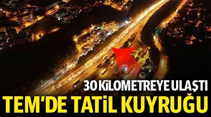 TEM’de trafik durma noktasına geldi