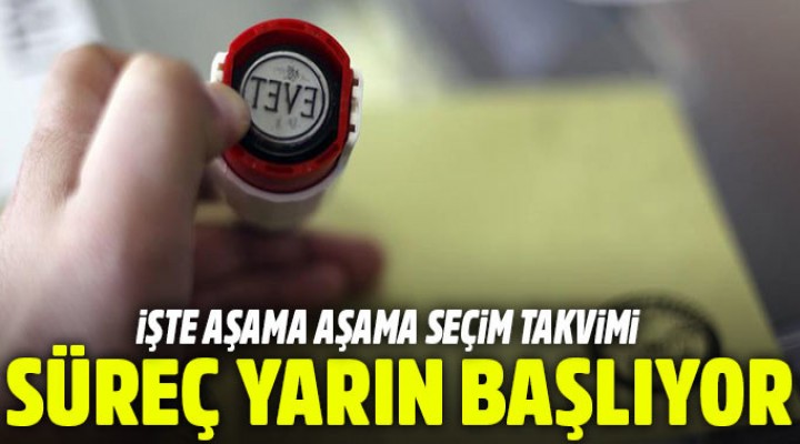 24 Haziran süreci yarın başlıyor