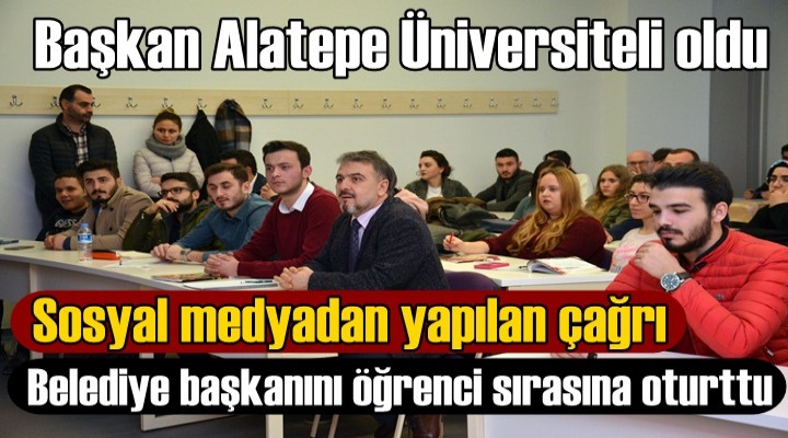 Başkan Alatepe Üniversiteli oldu