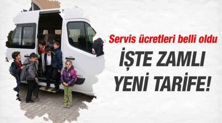 İstanbul'da okul servislerine zam