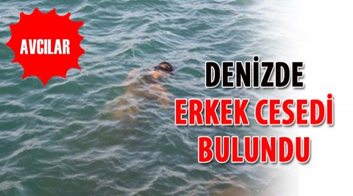 Avcılar'da denizde erkek cesedi bulundu