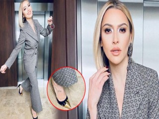 Hadise'nin 'aşk' dövmesi! Ayağına yaptırdı