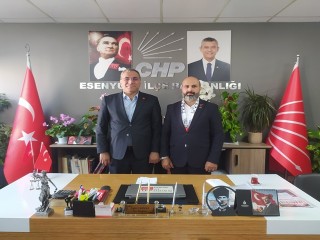 Başkan Kemal Aygün'den CHP Esenyurt İlçe Başkanı Cafer Çakmak’a hayırlı olsun ziyareti