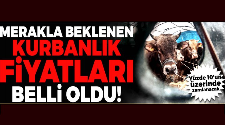 2018 Kurbanlık fiyatları belli oldu!