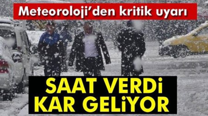 Meteoroloji’den kritik uyarı