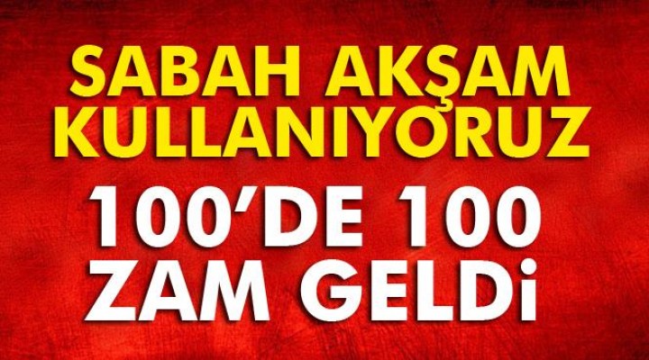 Sabah akşam kullanıyoruz!