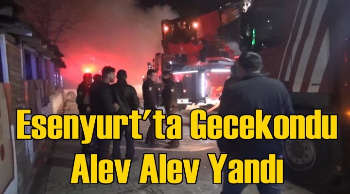 Esenyurt'ta gecekondu alev alev yandı