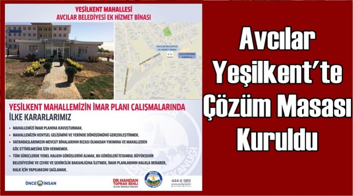 Yeşilkent'te Çözüm Masası Kuruldu