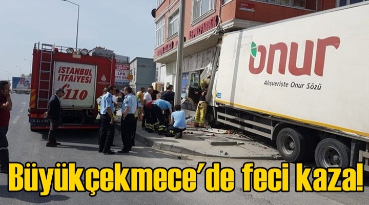 Büyükçekmece'de feci kaza!