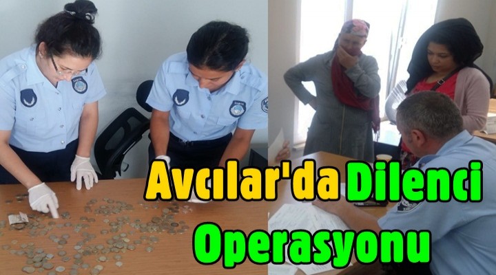 Avcılar'da dilenci ve canlı hayvan operasyonu