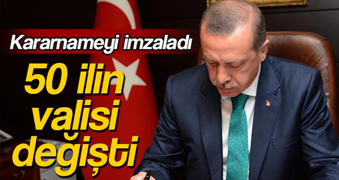 Valiler kararnamesi imzalandı