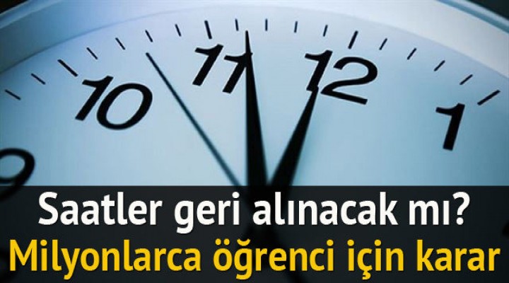 Saatler geri alınacak mı? Servislere gün ışığı ayarı